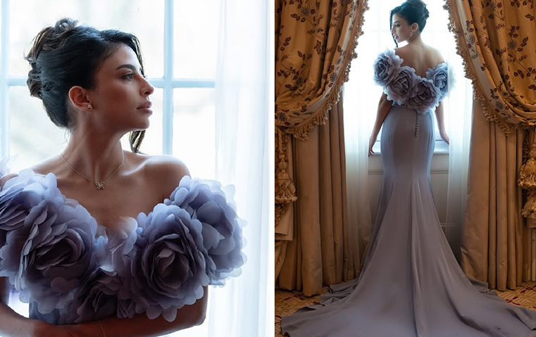 إطلالة لمى العقيل في المملكة المتحدة: فخامة خالصة بتوقيع  House of Savin